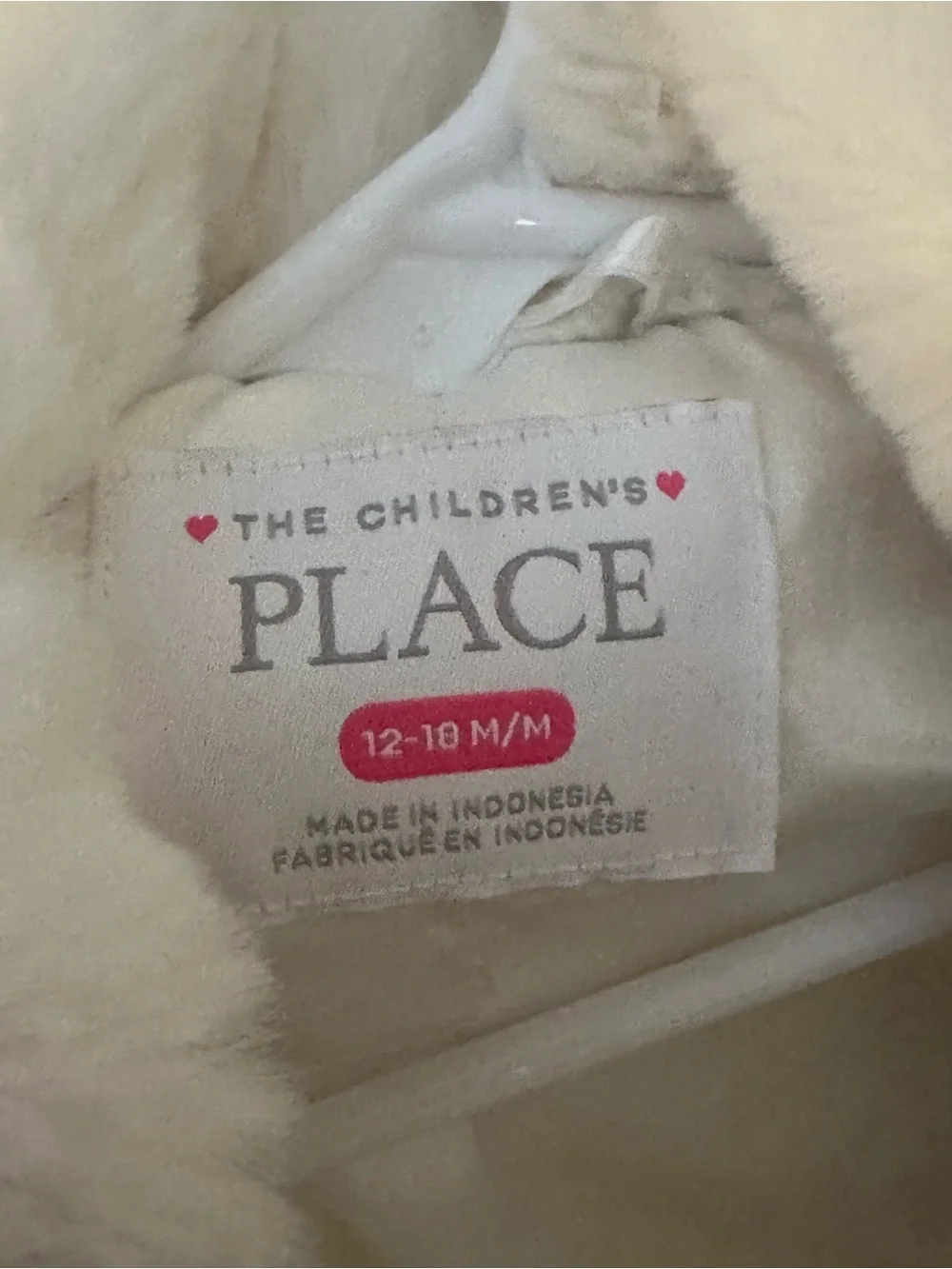 The Children's Place Ivory Faux Fur Coat